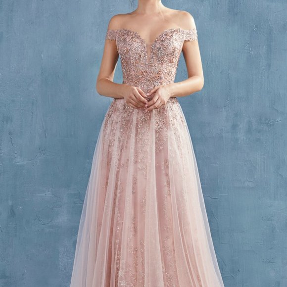 Sweetheart Neck Off Shoulder Prom Dress ALA0870 - Picture 3 of 6